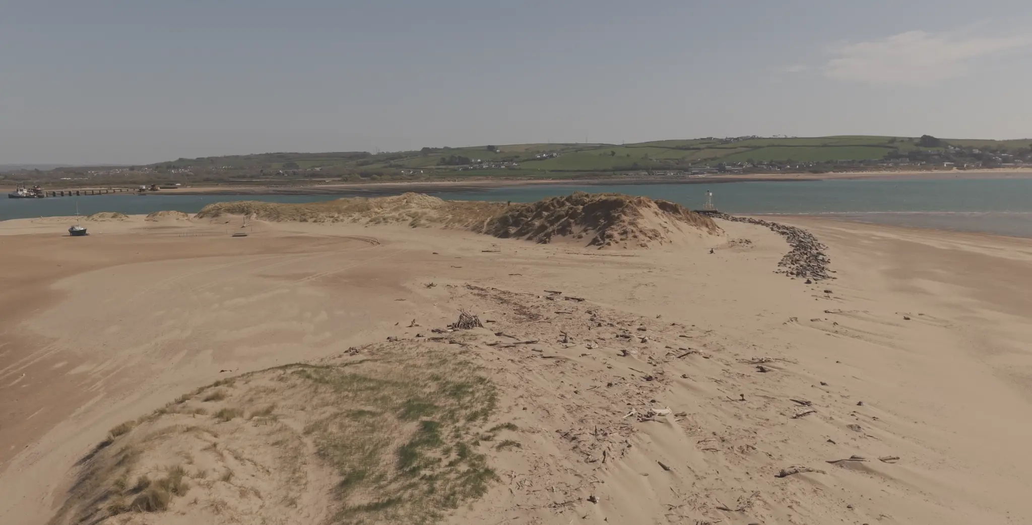 Aerial drone photography of North Devon coastline